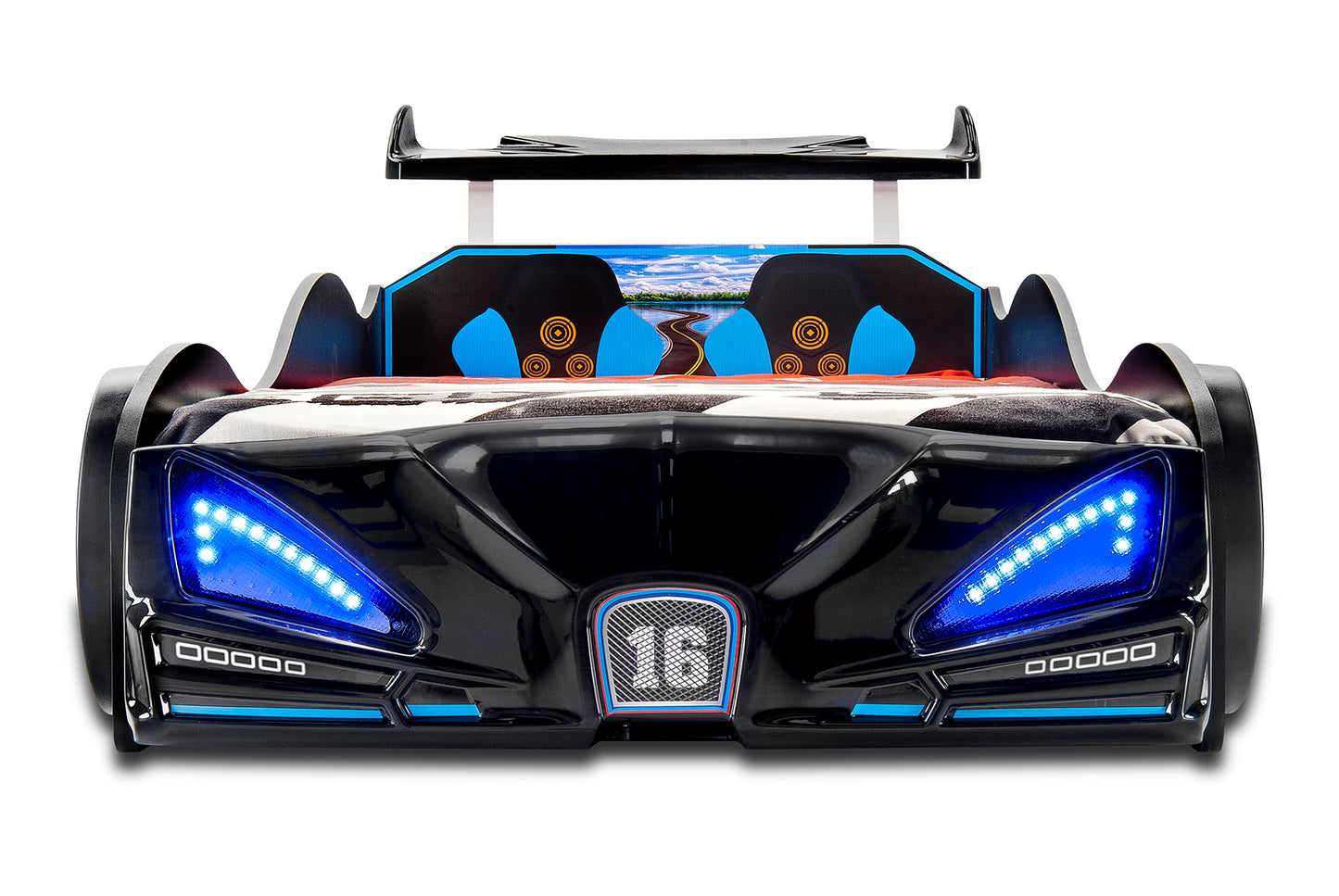 Black F1 Race Car Bed Made In Europe, PRE-ORDER CONTAINER ARRIVES LATE SEPTEMBER 2025