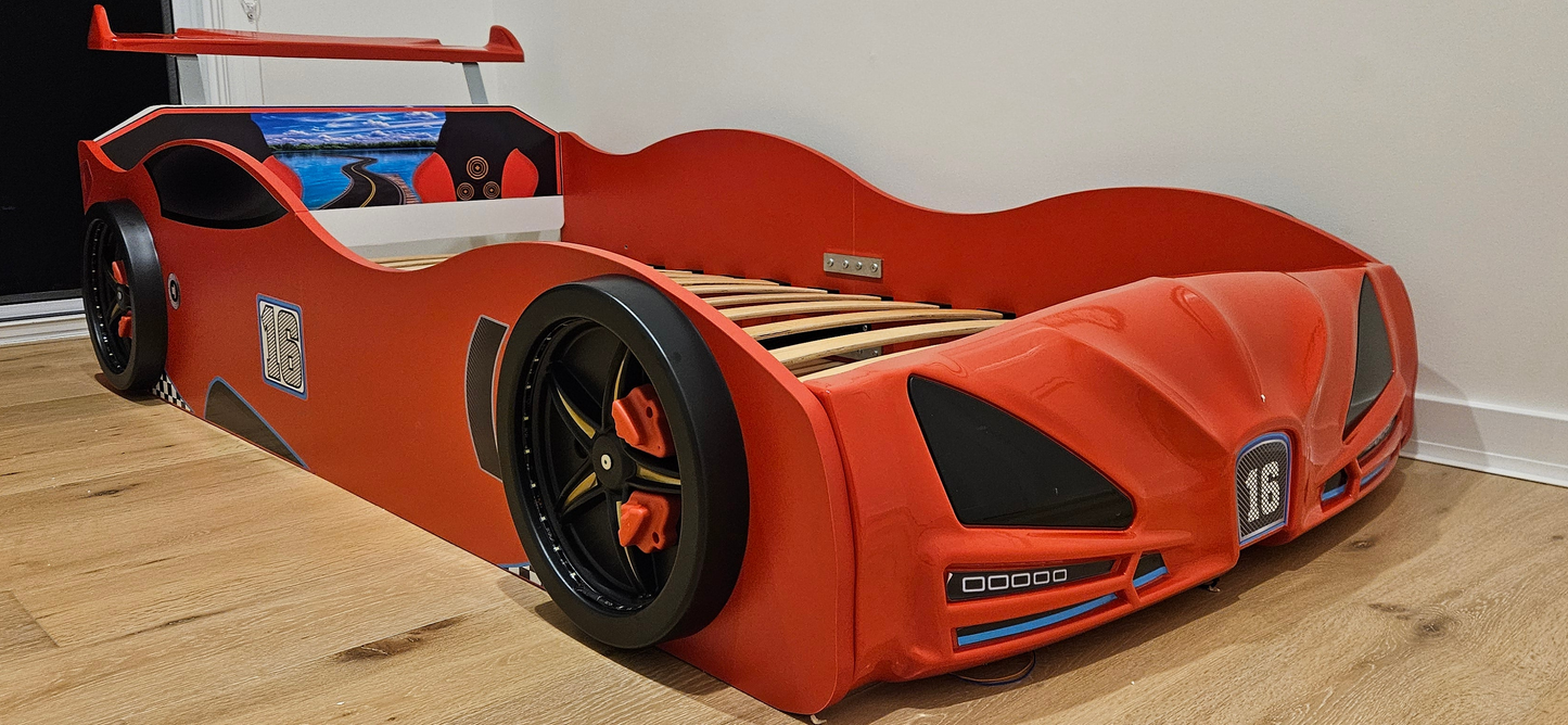 Red F1 Race Car Bed, Made In Europe