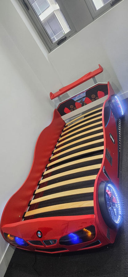 Instock Red Roadster Race Car Bed