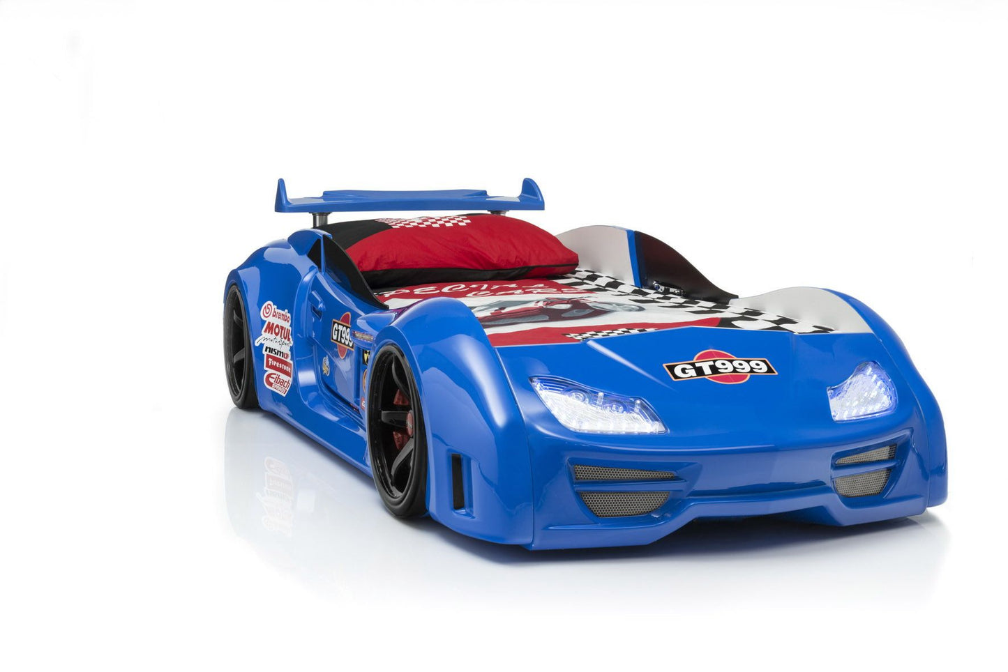 Instock Blue Lambo Race Car Bed