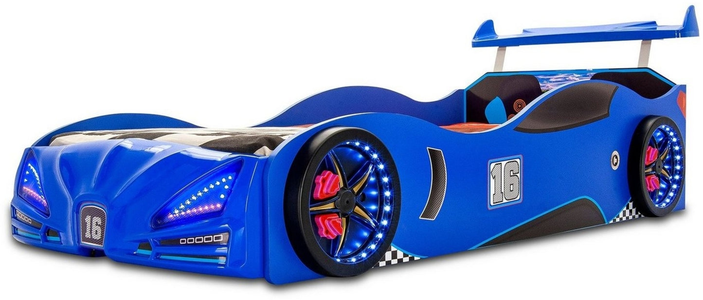PRE-ORDER Blue F1 Race Car Bed, Made In Europe, ARRIVES AUSTRALIA LATE APRIL