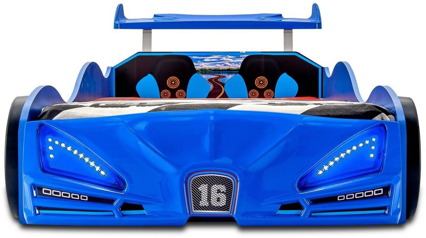 PRE-ORDER Blue F1 Race Car Bed, Made In Europe, ARRIVES AUSTRALIA LATE APRIL
