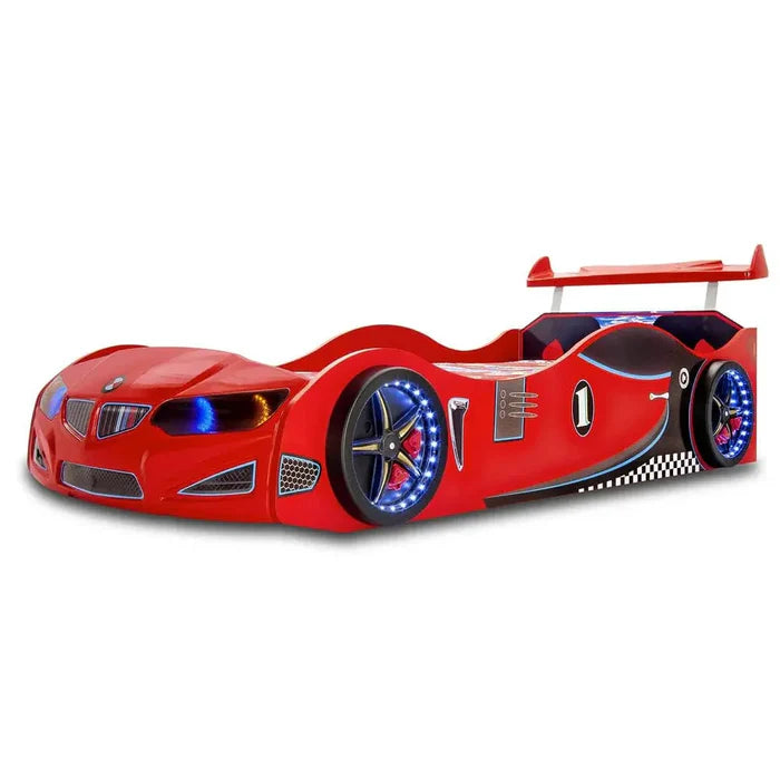 Instock Red Roadster Race Car Bed