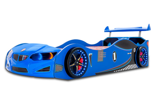 Blue Roadster Race Car Bed