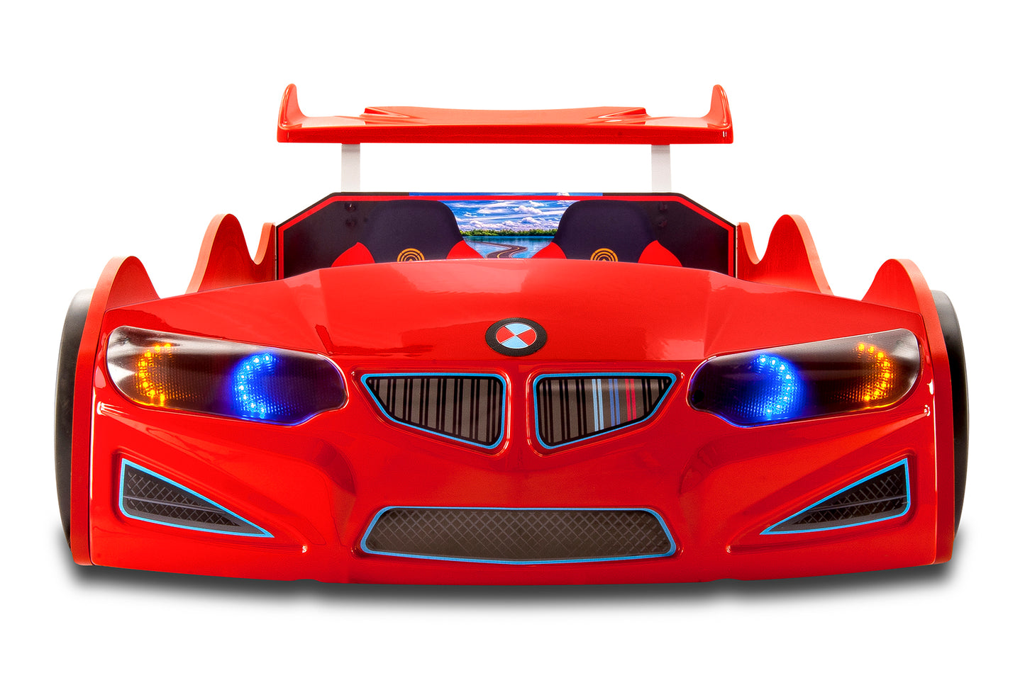 Instock Red Roadster Race Car Bed