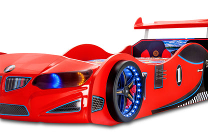 Instock Red Roadster Race Car Bed