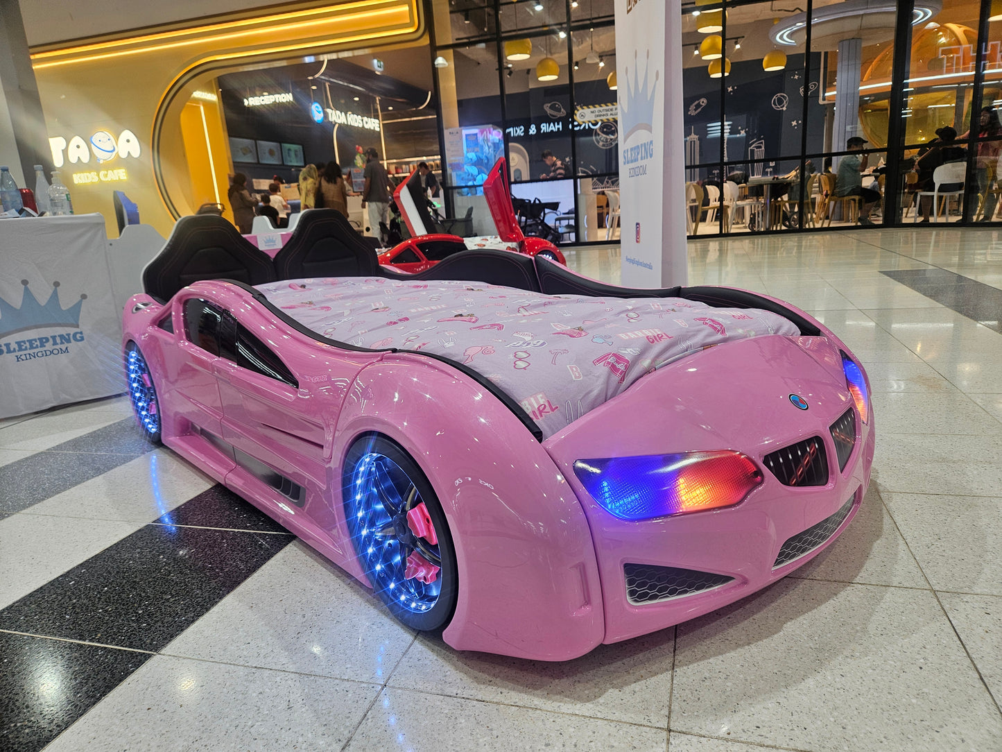 Barbie Hot Pink Roadster Race Car Bed