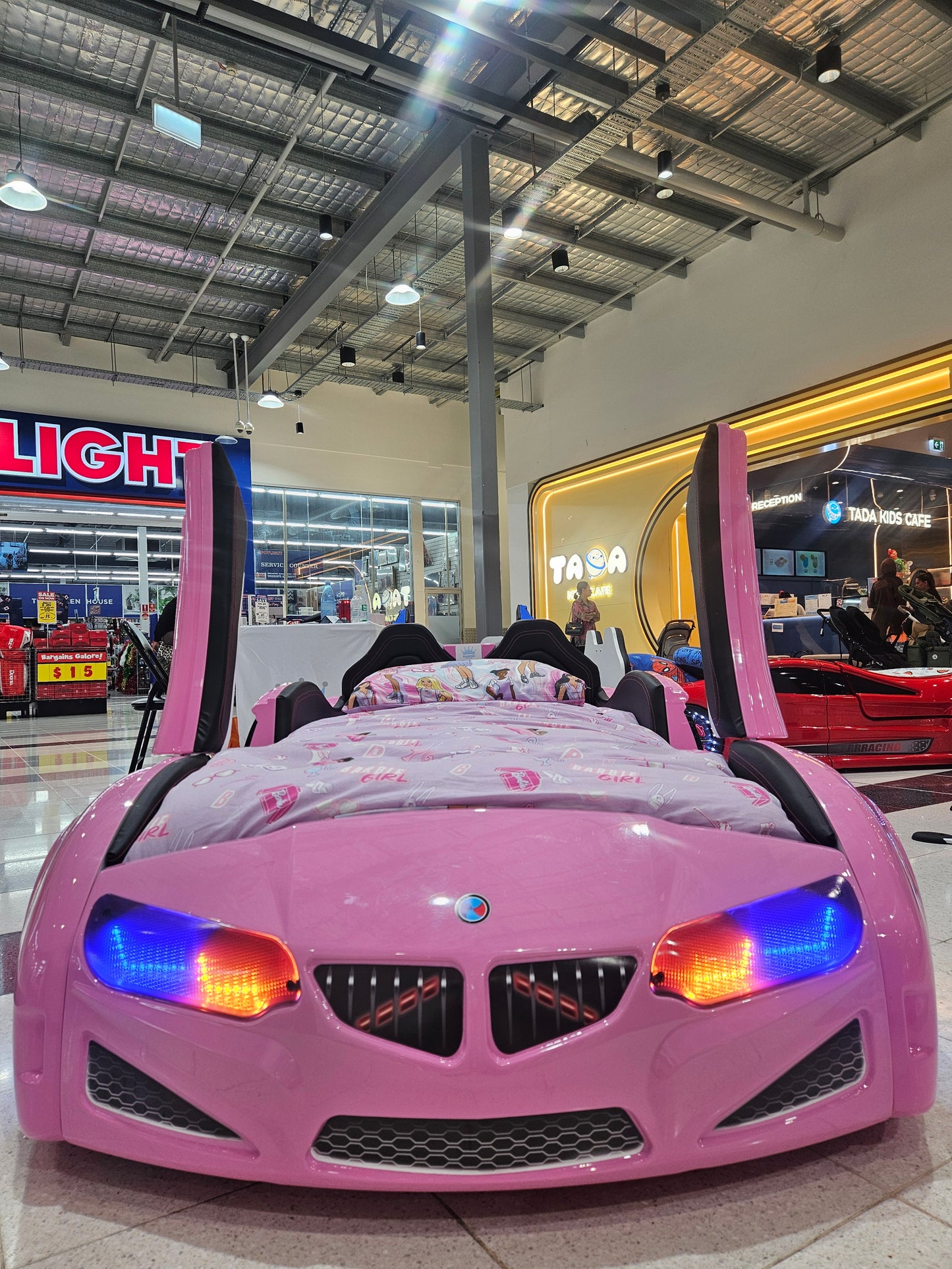 Barbie Hot Pink Roadster Race Car Bed