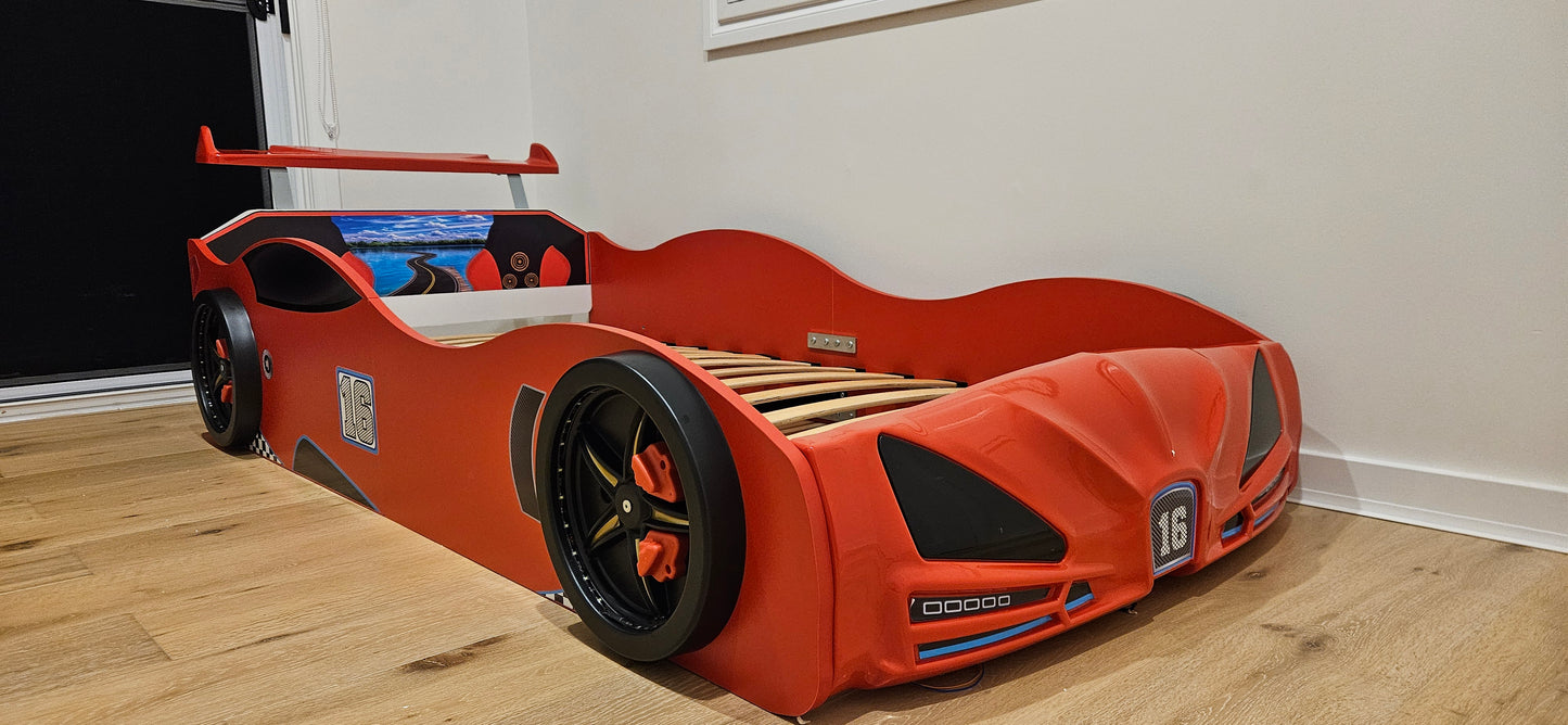 Red F1 Race Car Bed, Made In Europe